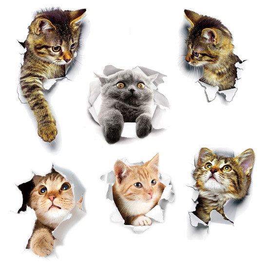 Funny toilet sticker waterproof pvc self-adhesive