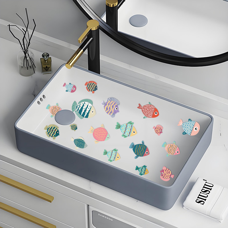 卫生间防水墙贴浴室瓷砖贴纸墙纸自粘墙上遮丑海洋鱼贴画补洞装饰,淘宝优惠券,粉丝福利购,淘宝优惠卷