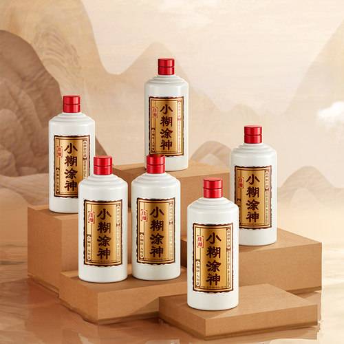 【官方自营】小糊涂神佳酿52度600ml*6浓香型白酒纯粮酒整箱 - 图1