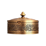 Креативная латунная высококлассная ветрозащитная медная маленькая пепельница