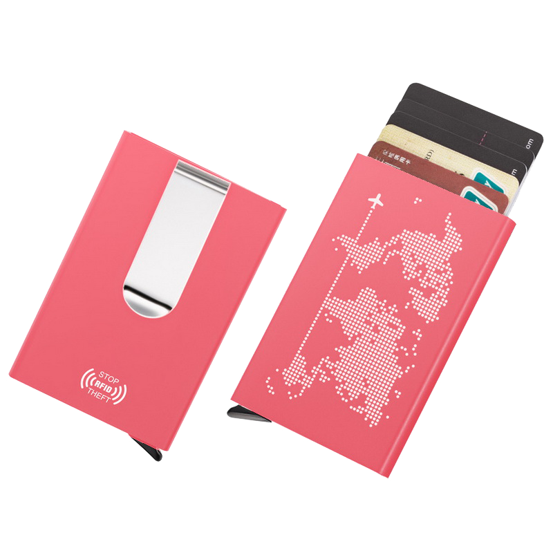 丹麦Vanlemn屏蔽NFC卡盒防盗刷RFID防磁卡套防闪付保护套金属卡夹-图0