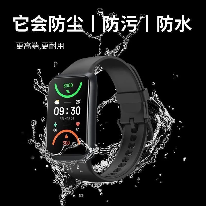 适用OPPO手环2表带新款硅胶oppowatch2腕带智能运动手环替换带原配材质nfc版个性时尚手表链oppoband二代配件 - 图1