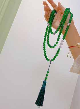 新中式国风项链民族风唐卡吊坠