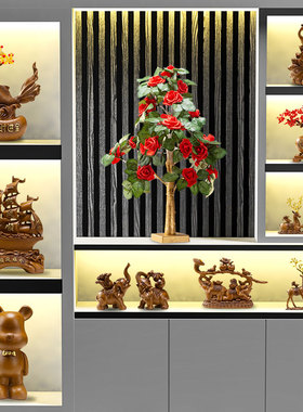 创意鹿软装装饰品摆件电视柜酒柜玄关家居轻奢乔迁新居礼品新中式