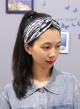 波西米亚ins交叉结发吉普赛头带