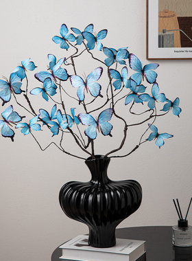 仿真蝴蝶花家居桌面装饰摆件