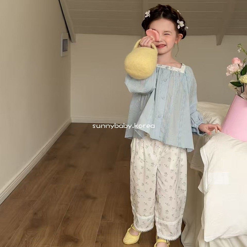 AIAI韩国进口童装代购26春女小童棉柔洋气刺绣花边方领娃娃衫T恤,淘宝优惠券,粉丝福利购,淘宝优惠卷