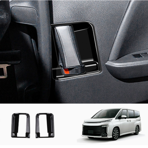 适用于22款丰田voxy/noah90系亮黑内饰改装排挡框玻璃开关装饰件 - 图3