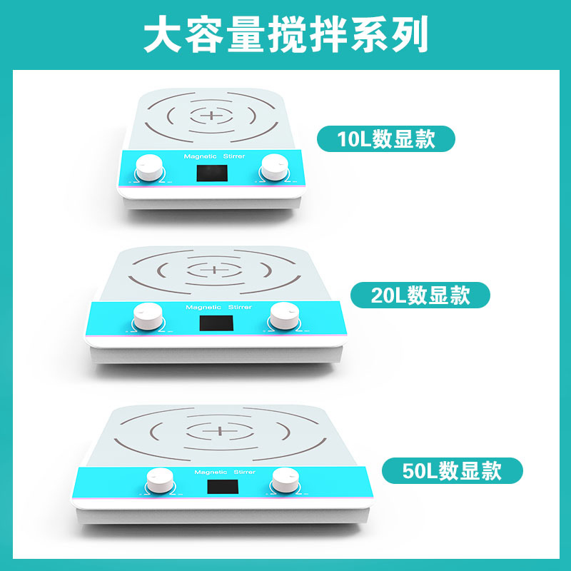 群安仪器磁力搅拌器实验室数显加热恒温四六联多联小型电磁搅拌机 - 图1