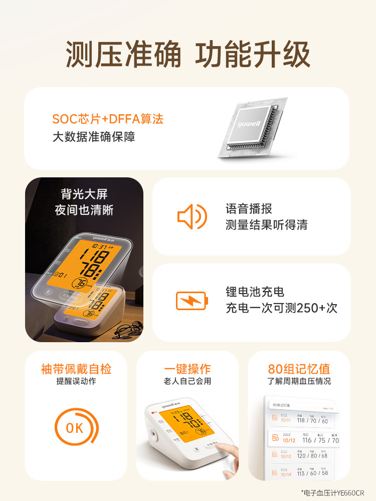 高精准血压测量仪鱼跃电子血压计 鱼跃苏州血压计（电子血压计）