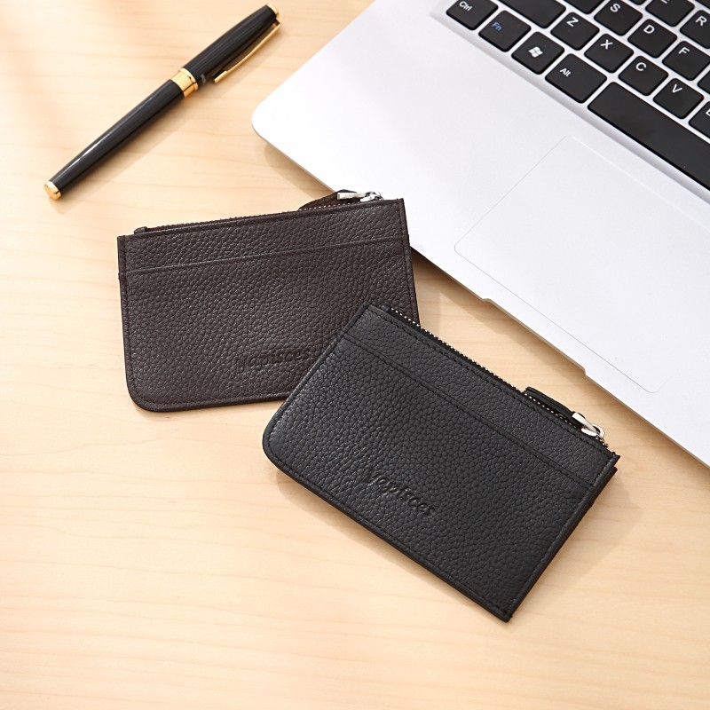 真皮拉链男多功能零钱便携卡套 yapisces卡包