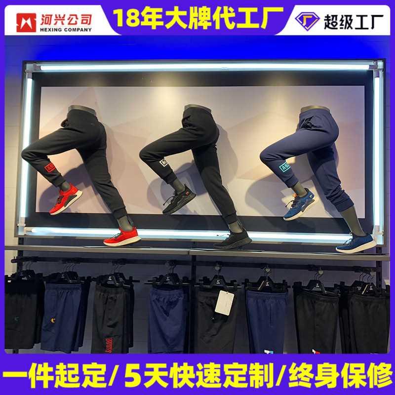 道玻璃OMP钢店抬腿模特男半身动模特具橱窗腿模裤服装展示运架 - 图2