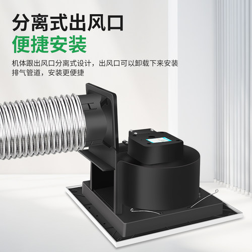 金羚天花排气扇石膏板吊顶换气扇30x30卫生间排风扇厕所抽风吸顶 - 图0