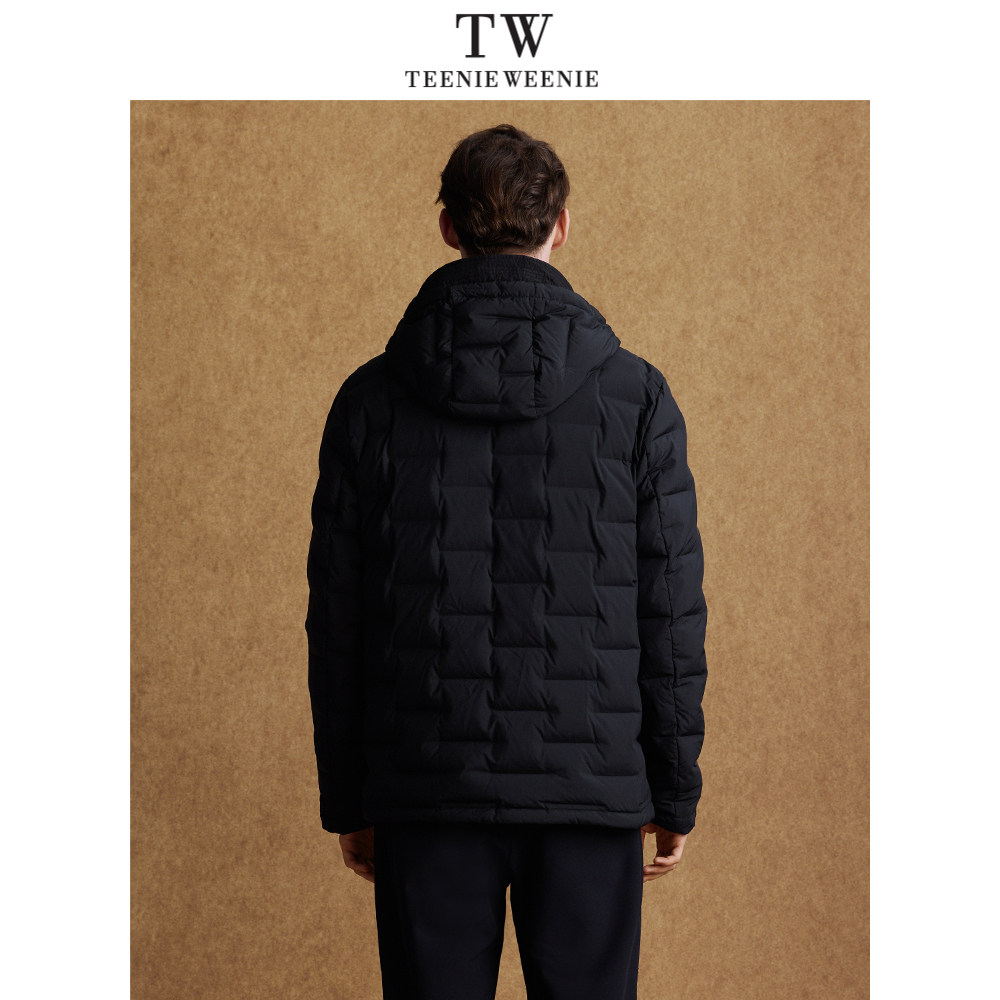 TeenieWeenie小熊男装时尚简约连帽羽绒服防水冬季休闲通勤外套潮,淘宝优惠券,粉丝福利购,淘宝优惠卷