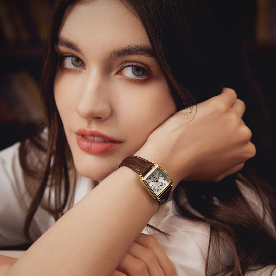 Rosemont small gold watch strap niche retro Swiss imported brand small square watch rose watch star same style