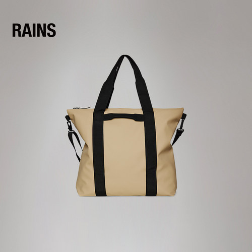 【母亲节礼物】Rains防水面料大容量22L托特包斜挎包Tote/14150 - 图0