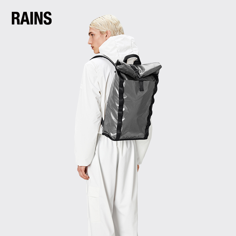 Rains卷盖防水户外旅行包防水双肩包 Sibu Rolltop Rucksack W3-图3