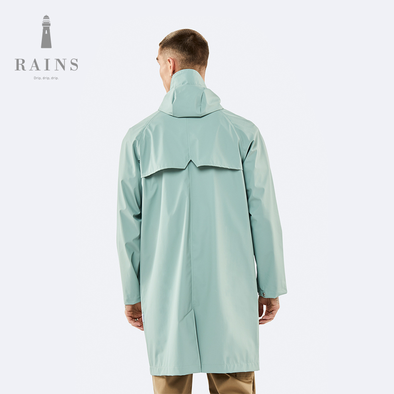 防水时尚简约休闲风衣中长款雨衣外套男女同款 Long Rains Jacket 防水时尚简约休闲风衣中长款雨衣外套男女同款 Long Rains Jacket