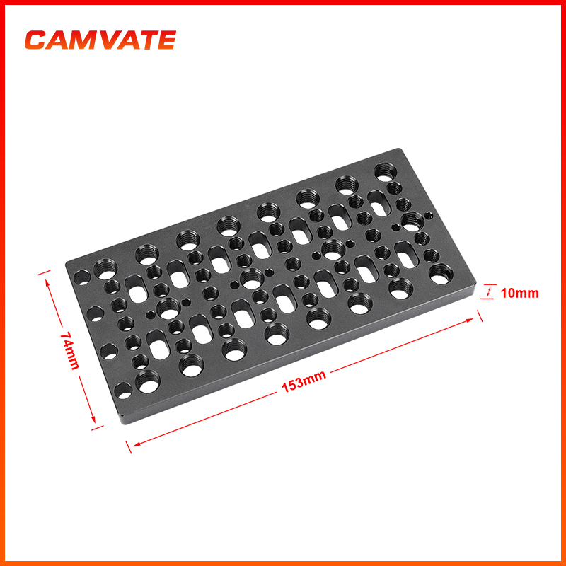 CAMVATE 1/4 3/8多孔拓展板相机兔笼扩展板配件 SZ0077 - 图2