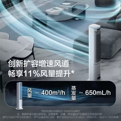 格力语音空调扇制冷家用冷风扇加水水空调冷风机水冷蒸发式电风扇 - 图3