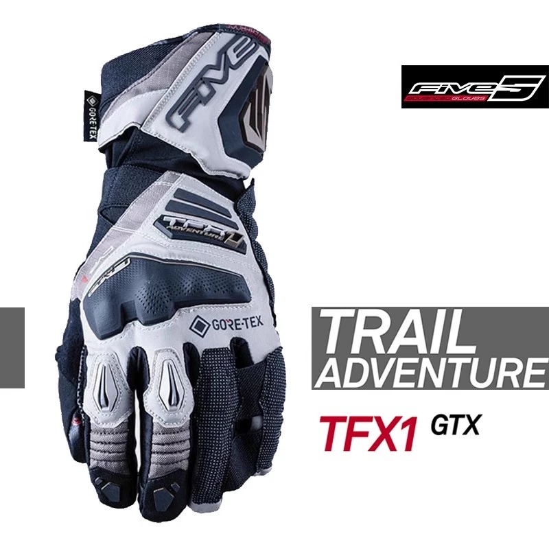 法国FIVE TFX1 GTX摩托机车冒险四季摩旅防水耐磨长款骑行手套男 - 图1
