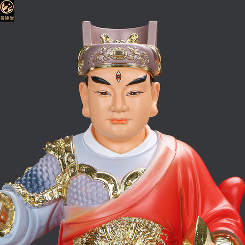 善缘堂二郎神杨戬二郎真君树脂像华光大帝马王爷马天君像彩绘摆件 - 图0