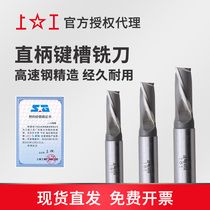 Upper work straight shank upright milling cutter keyway milling cutter 23 blades High speed steel coarse teeth milling cutter 3 4 5 6 8 10 12mm