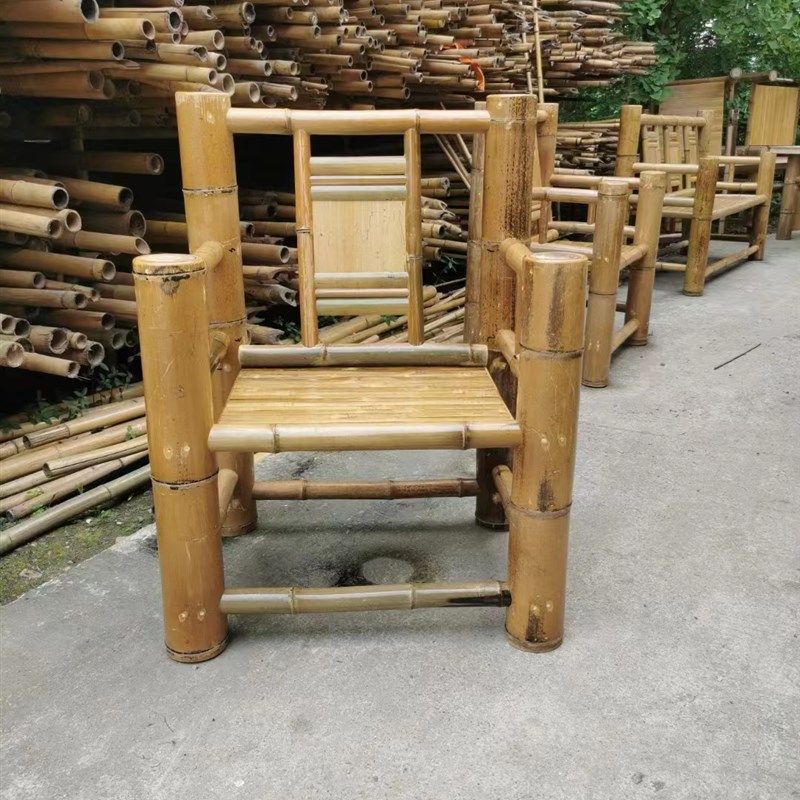 成都老式竹椅子靠背椅质量好新款家用阳台户外民宿农家乐纯手工,淘宝优惠券,粉丝福利购,淘宝优惠卷