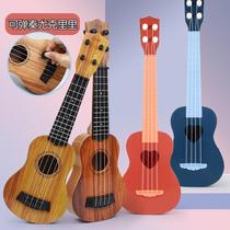 Jukrieri childrens cartoon small guitar toy beginner emulation can play an instrumental male girls birthday present