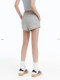 Asomesome hot girl sports drawstring gray shorts women's 2026 spring and summer casual sports wide-leg pants hot pants