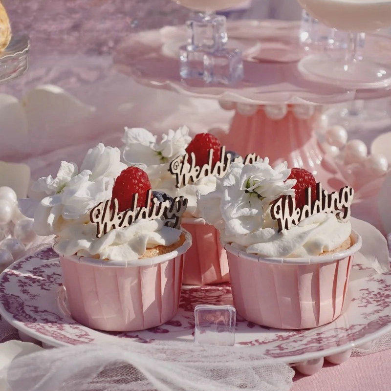 粉色系甜品台装饰结婚订婚纸杯蛋糕插件布丁慕斯杯推推乐贴纸桌布,淘宝优惠券,粉丝福利购,淘宝优惠卷