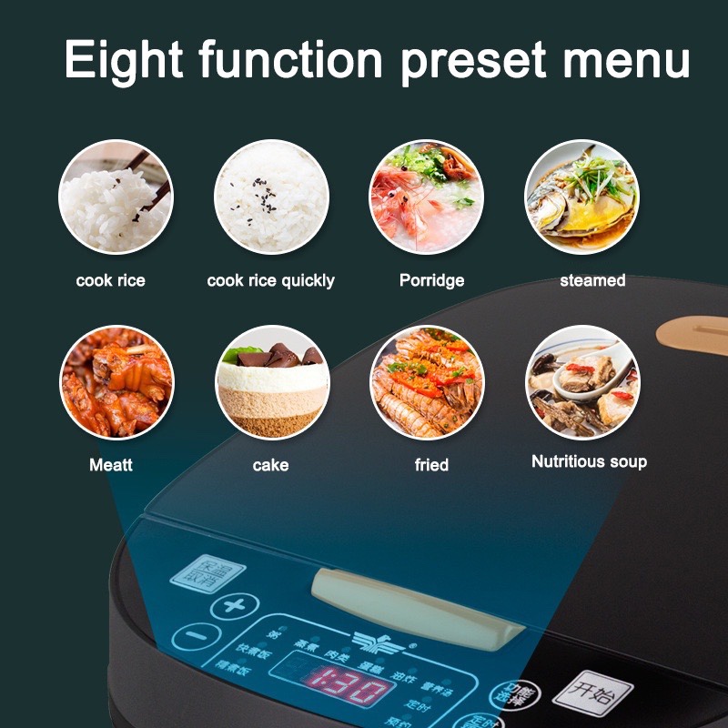 5L English button rice cooker multifunction Rice cooker - 图1