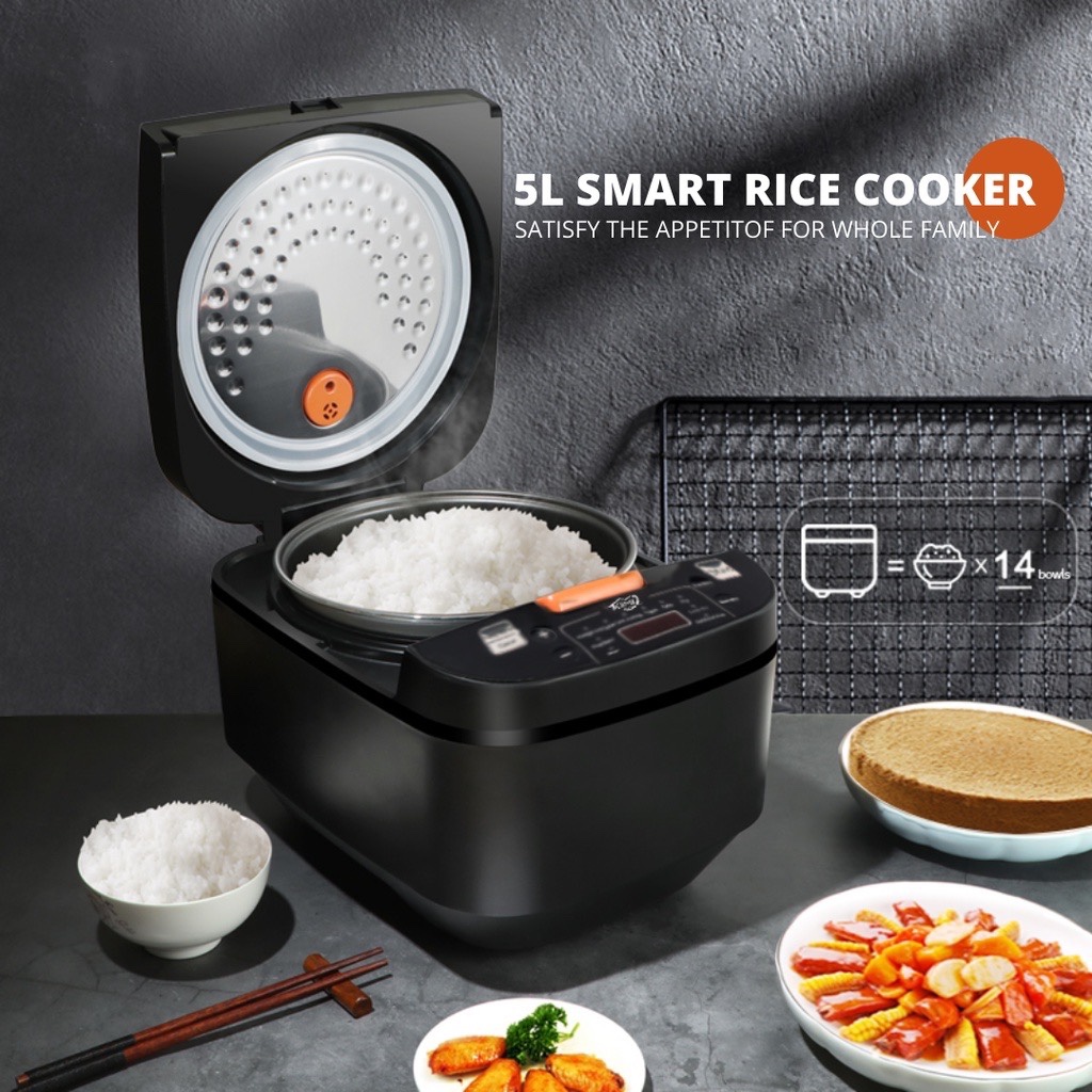 5L English button rice cooker multifunction Rice cooker - 图0