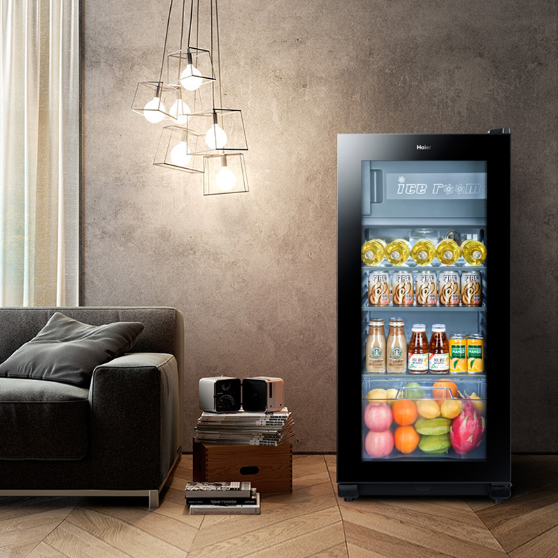 冰吧家用小型保鲜冷藏饮料柜酒柜立式冰柜 120DF LC 海尔 Haier 冰吧家用小型保鲜冷藏饮料柜酒柜立式冰柜 120DF LC 海尔 Haier