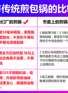 商用电热生煎包锅炉煎豆腐饺子机