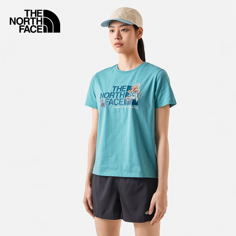 TheNorthFace北面速干短袖T恤女春夏新款户外吸湿透气半袖7WFH - 图0