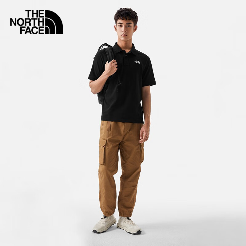 TheNorthFace北面棉质短袖2024新款POLO衫男春夏户外翻领半袖87UX - 图3