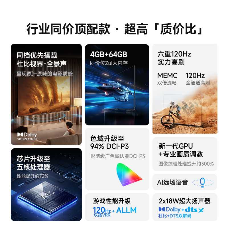 Vidda NEW S75 Pro 海信电视 新款首发75英寸高清投屏液晶电视 - 图0