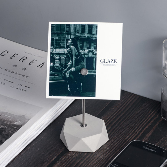 Photo folder vertical desktop card holder note message holder