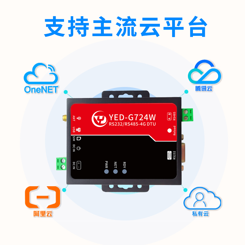 工业级无线4g dtu模块RS485/232数据TCP/UDP/透传物联网控制设备-图2