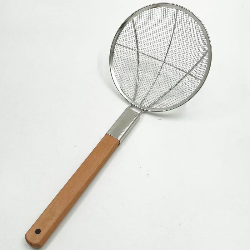 6目漏勺 粗网大漏勺 笊篱 捞面 漏网 不锈钢捞勺 加固商用 - 图3