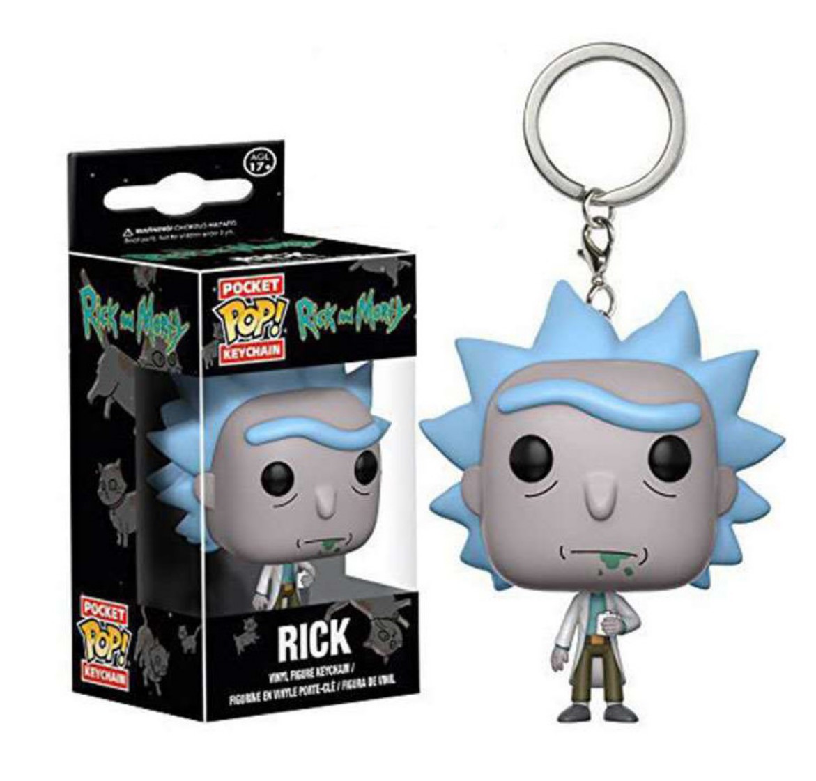 Funko pop瑞克和莫蒂Rick and Morty雪球使命必达先生钥匙扣挂件 - 图1