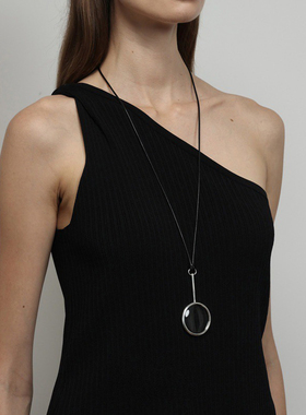 Céleste老钱风放大镜吊坠项链女