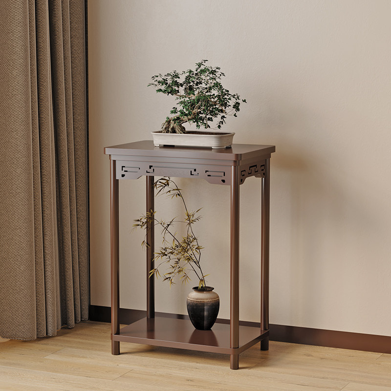 中式花架子客厅落地式置物架阳台实木花台2025新款室内多层花盆架,淘宝优惠券,粉丝福利购,淘宝优惠卷