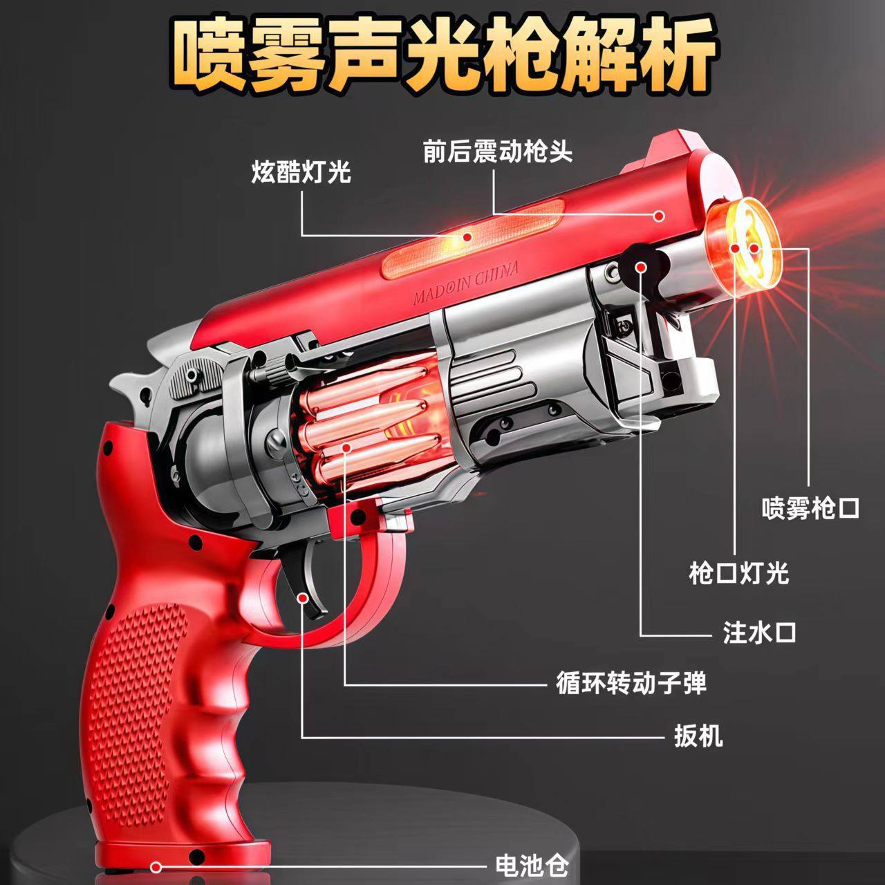 2025新款玩具枪儿童玩具男孩冲锋枪宝宝声光电动喷雾火焰枪8仿真6,淘宝优惠券,粉丝福利购,淘宝优惠卷