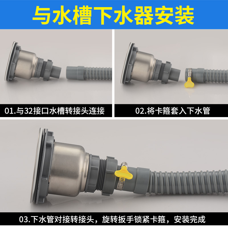 洗脸盆下水管防臭下水管面盆洗手盆洗脸池台盆排水管落水管配件-图0