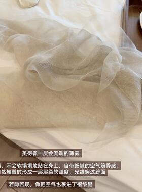 秒出神图丝巾女高级感轻薄纱巾2026新款氛围感披肩围巾春秋厂家