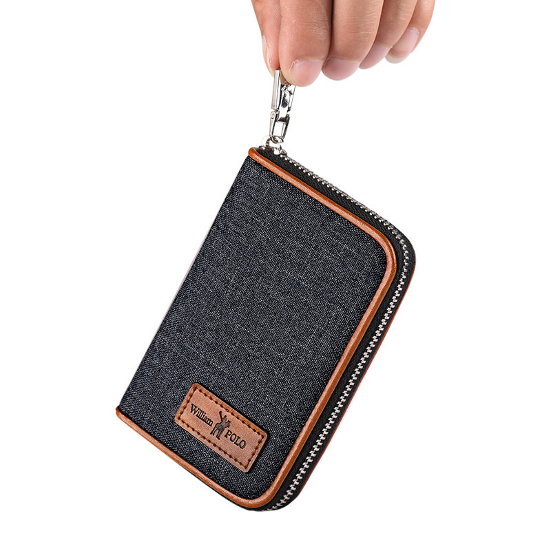 英皇保罗拉链卡夹多卡位小巧名片包 英皇保罗卡包