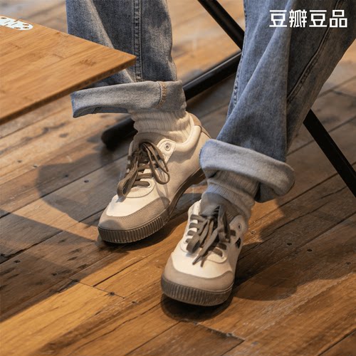 豆瓣x飞跃联名帆布鞋2.0女款男款休闲踏春新款复古德训鞋 - 图0
