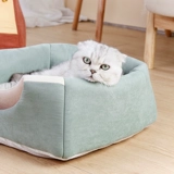 Гнезда кошек и кошек, универсальный кошачий кровать Four Seasons можно разобрать и очистить, полузвековые двойные спящие гнездо.